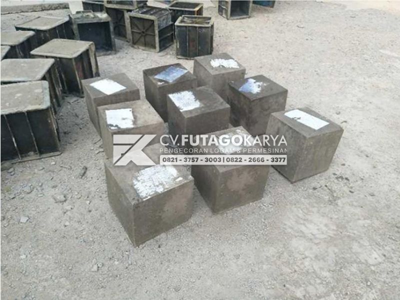 Tes Kubus Beton Bahan Besi