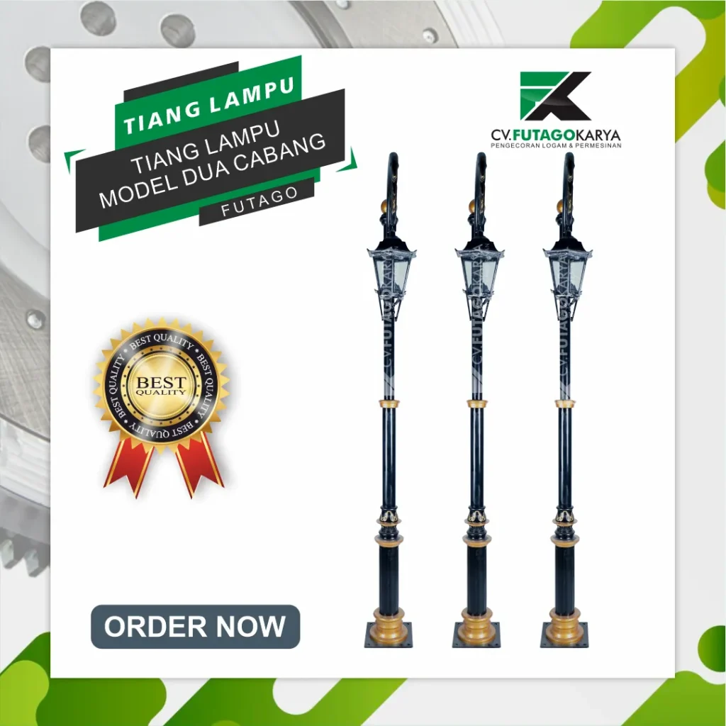 tiang lampu type 3 cang 2 futagokarya