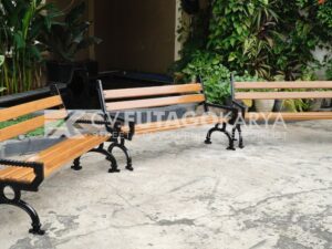 kursi taman besi minimalis