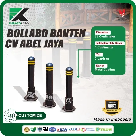 bollard trotoar jalan banten
