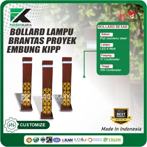 bollard lampu brantas 105 cm