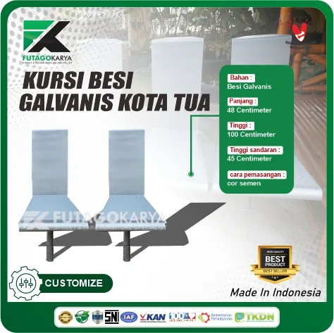 kursi besi galvanis
