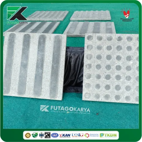 guiding block difabel andesit go & stop
