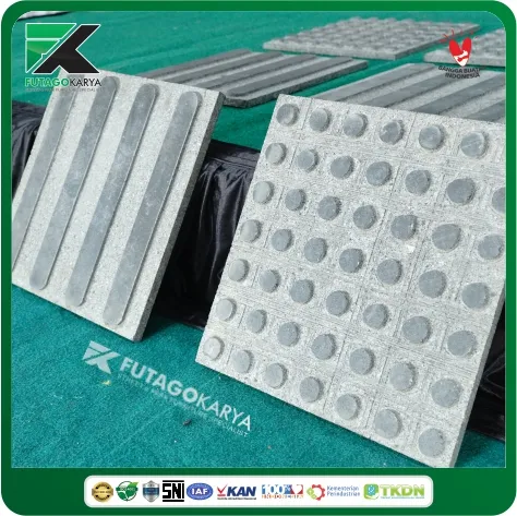 guiding block difabel andesit