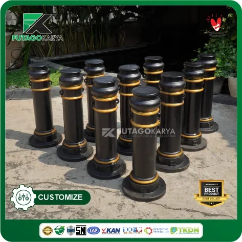 bollard pembatas jalan surabaya 80 cm
