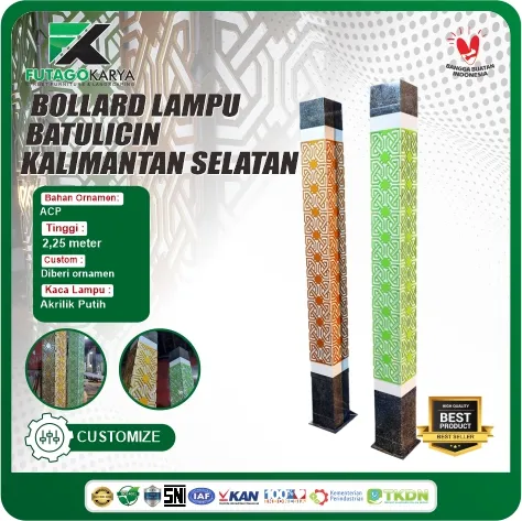 bollard lampu ornamen acp