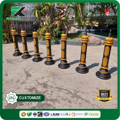 bollard ornamen kalimantan