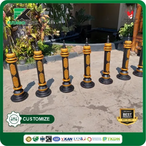 bollard ornamen tanah laut