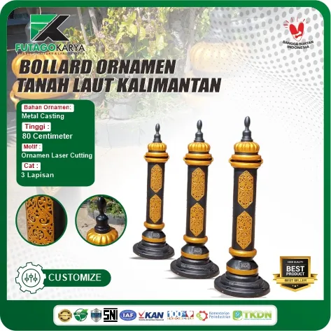 bollard trotoar ornamen