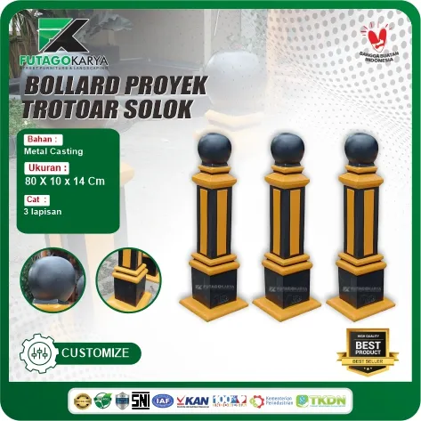 bollard trotoar solok