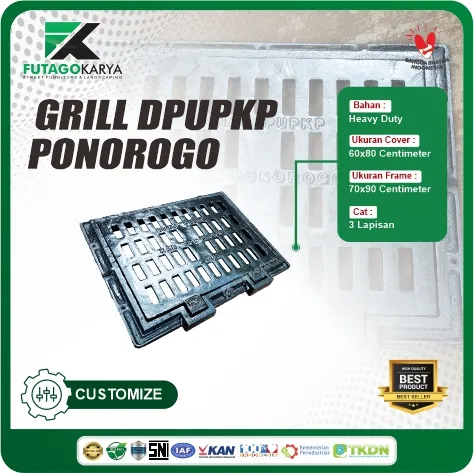 grill cover 60x80 cm heavy duty