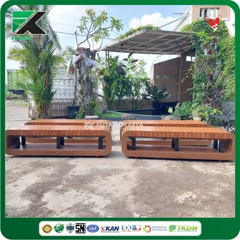 bangku taman ikn bahan wpc 200x50x48 cm