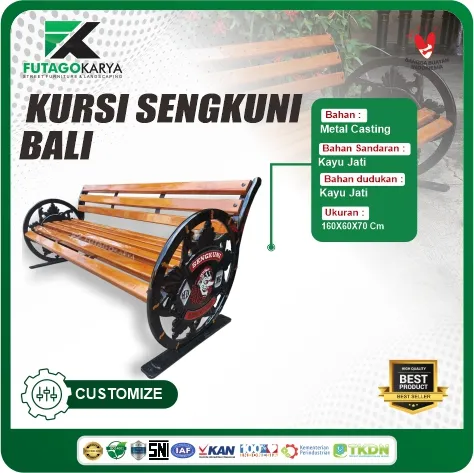 kursi taman besi proyek bali