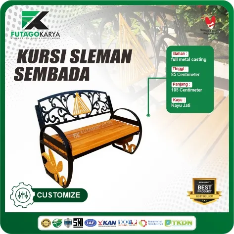 kursi besi panjang