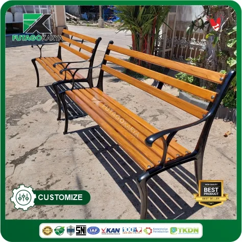 kursi taman besi minimalis produksi futago