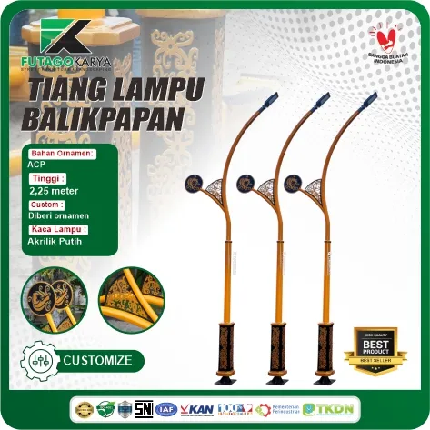 tiang lampu outdoor balikpapan