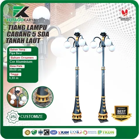 tiang lampu pju