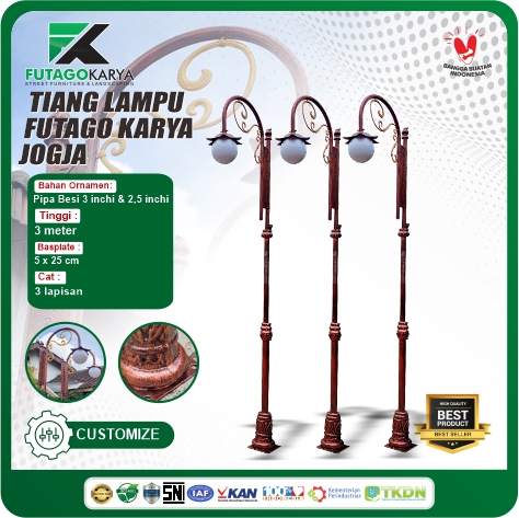 tiang lampu taman