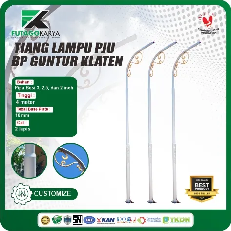 tiang lampu pju