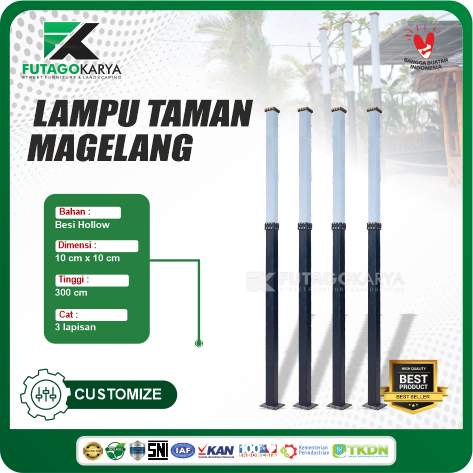 tiang lampu taman