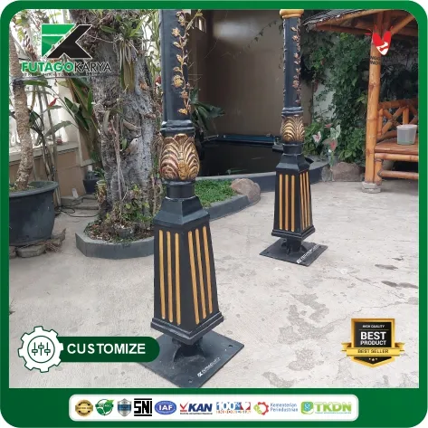 tiang lampu metal casting mojokerto