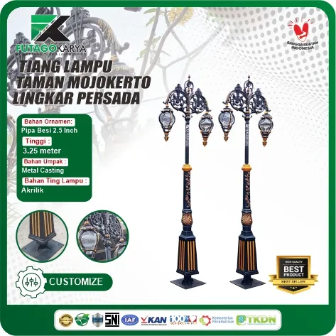tiang lampu taman
