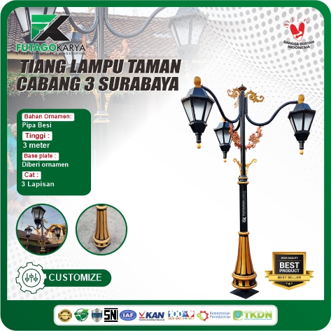 Tiang Lampu Taman