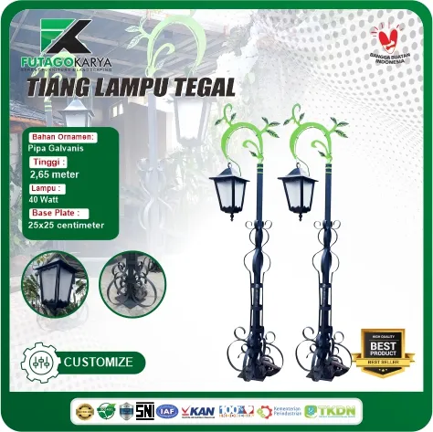 tiang lampu taman unik