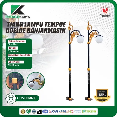 tiang lampu taman