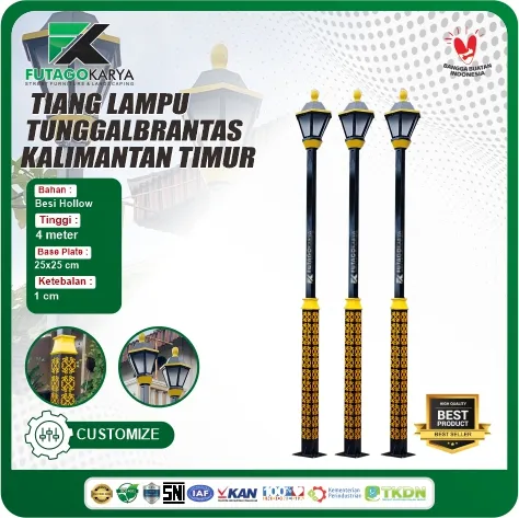 lampu tiang teras klasik