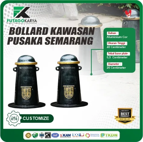 bollard trotoar jalan