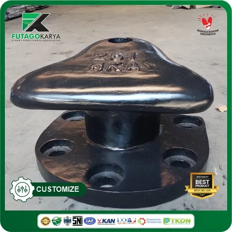 bollard tee dermaga 25 ton
