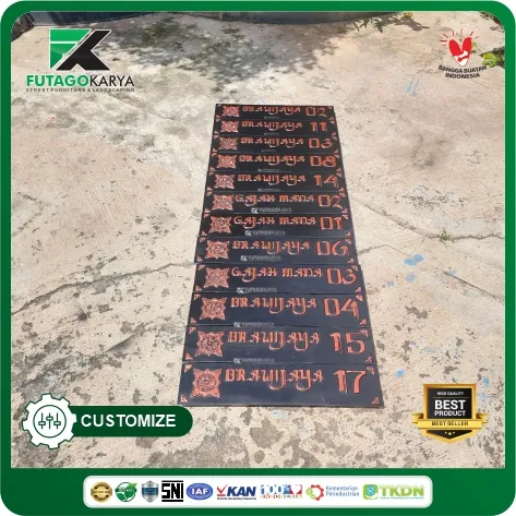 ornamen papan nama gajah mada surabaya