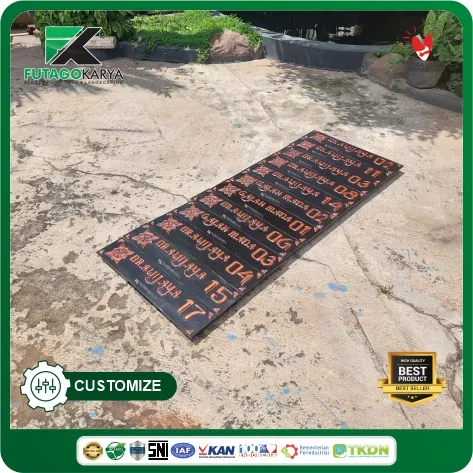 ornamen papan nama 15x70 cm