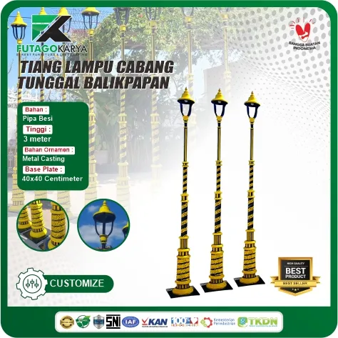 tiang lampu taman balikpapan