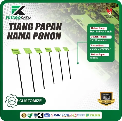 tiang papan nama