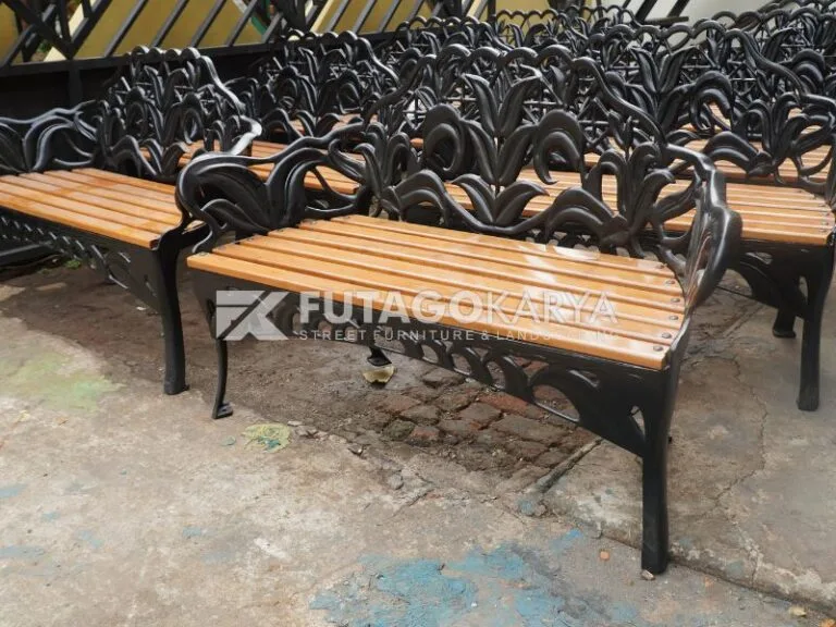 kursi taman besi cor