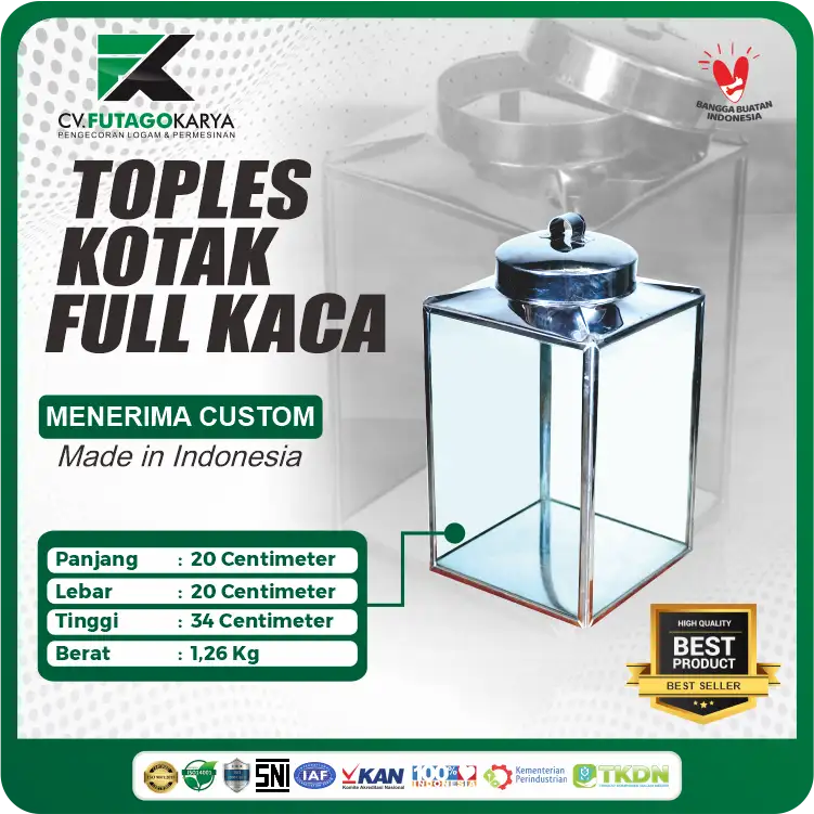 Toples Kerupuk Kaca
