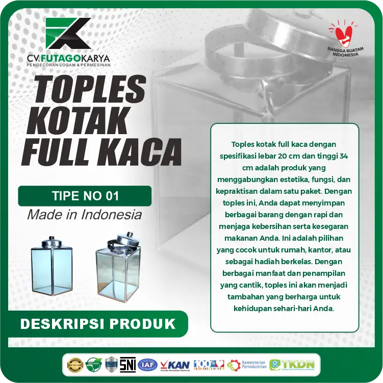 Toples Kerupuk Kaca