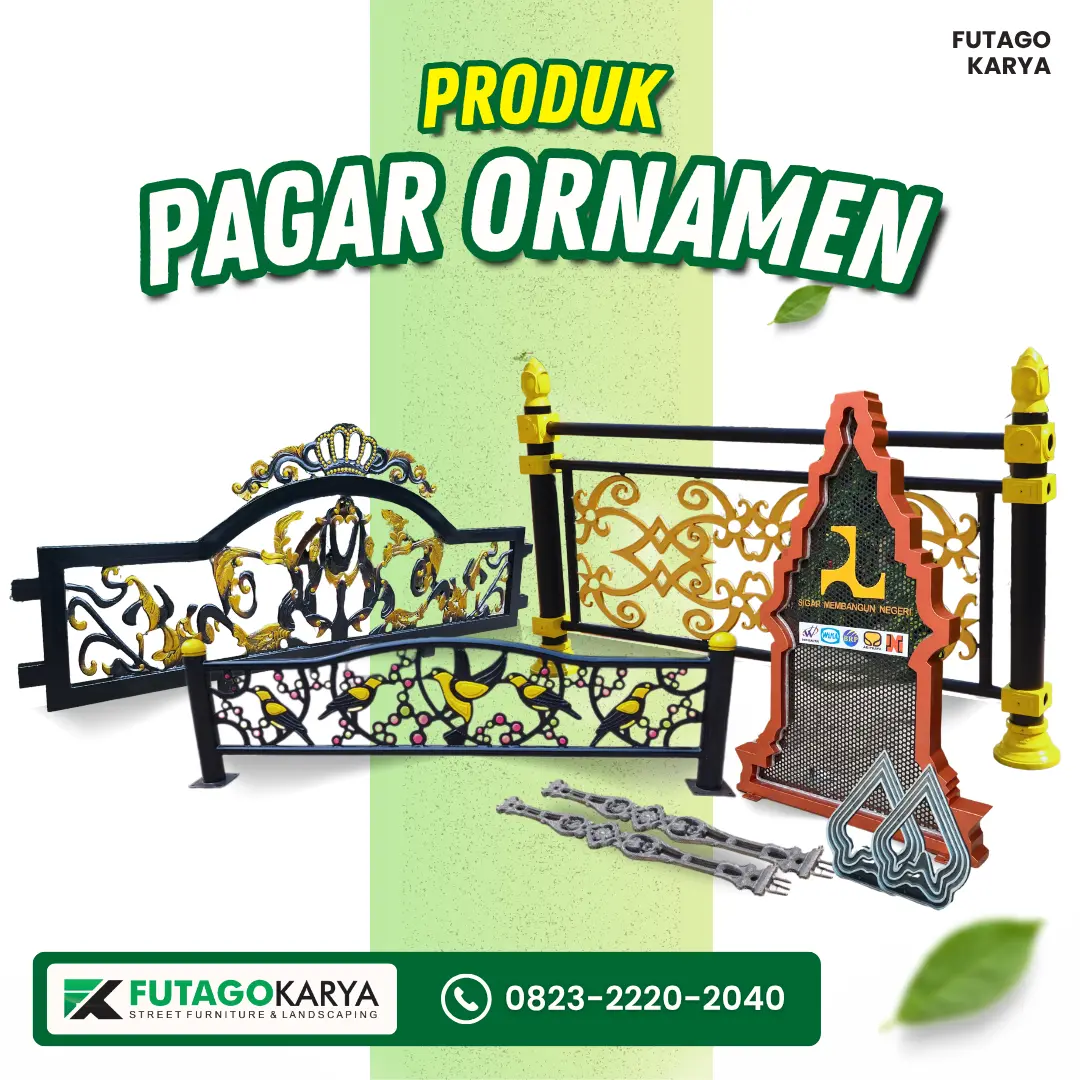 Pagar Ornamen Besi Cor