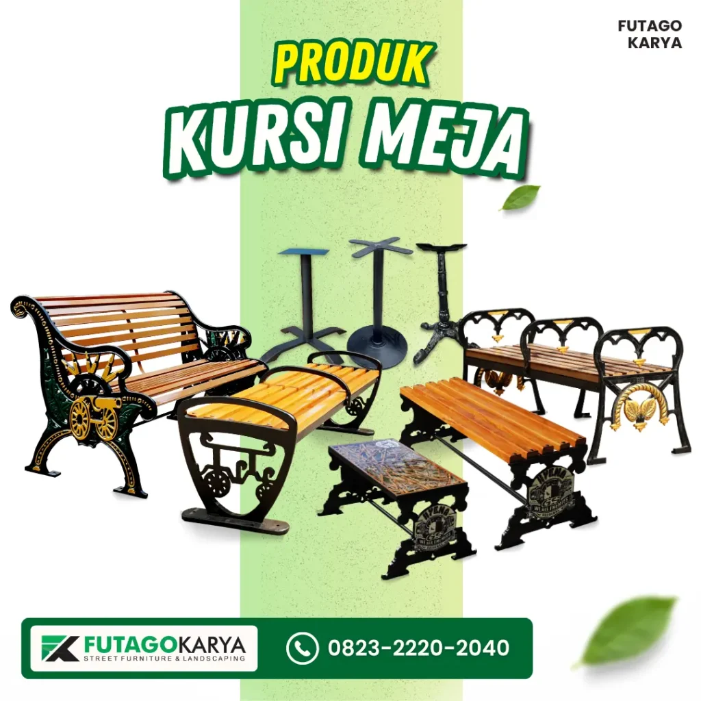 Meja Kursi Pedestrian Antik