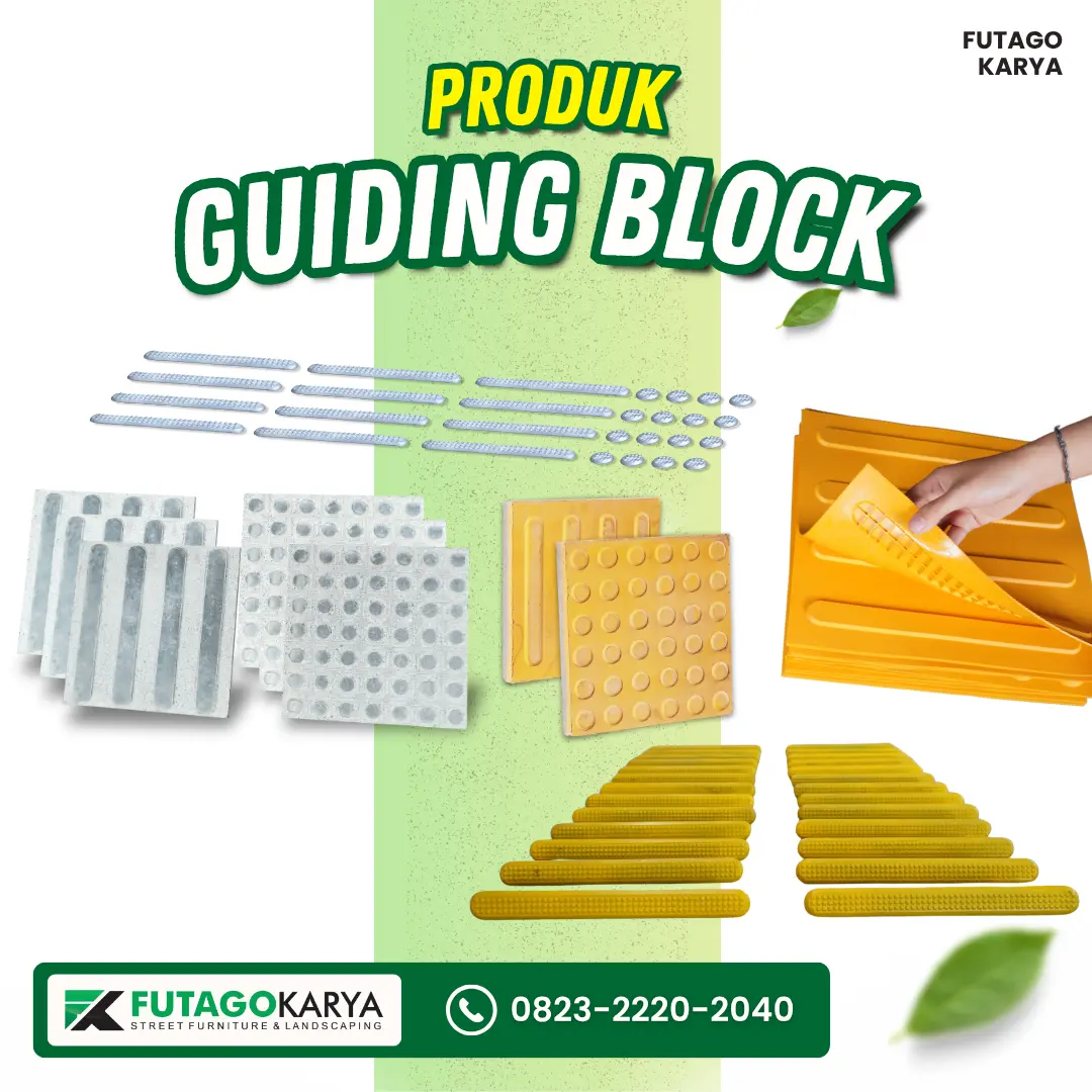 Guiding Block untuk Trotoar Jalur Disabilitas