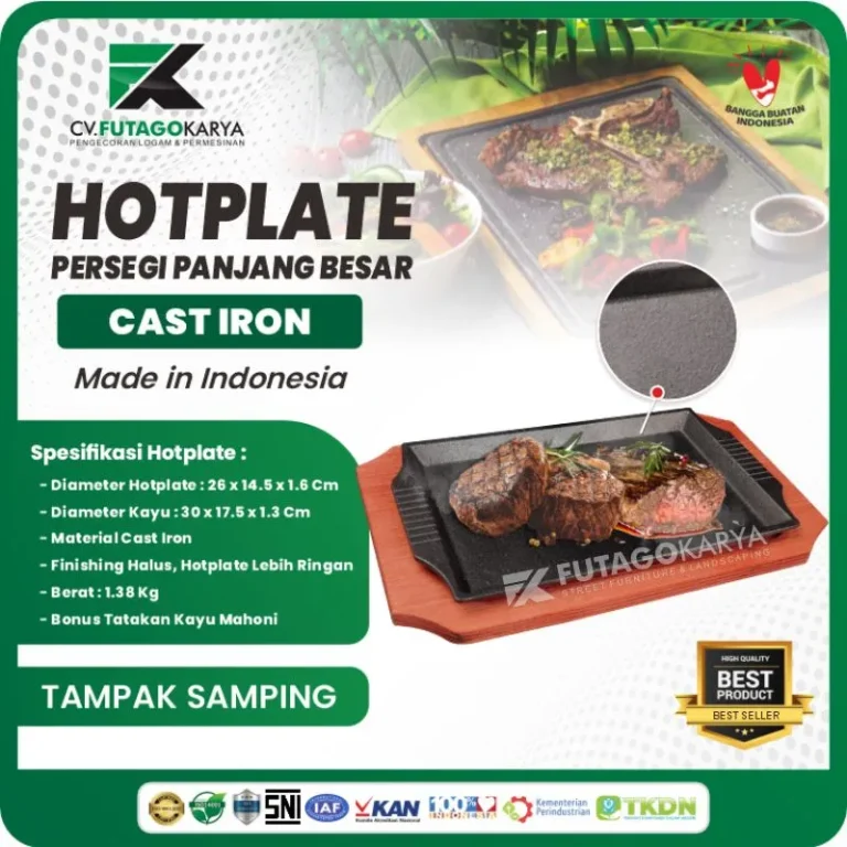 Hot Plate Persegi Panjang Besar