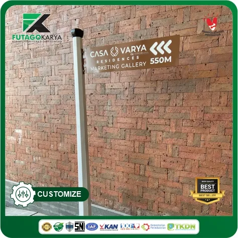 tiang penunjuk arah 2 meter