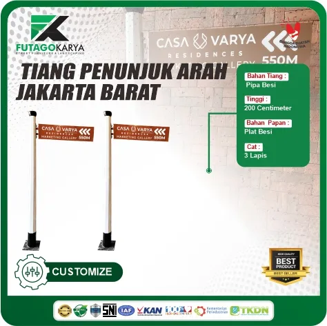 tiang penunjuk arah jakarta barat