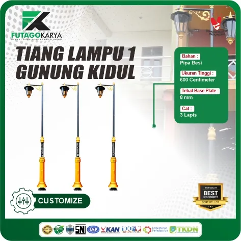 tiang lampu taman estetik