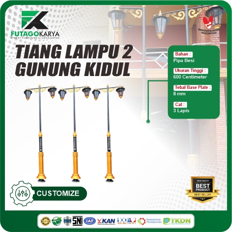 tiang lampu wisata cabang 2 gunung kidul