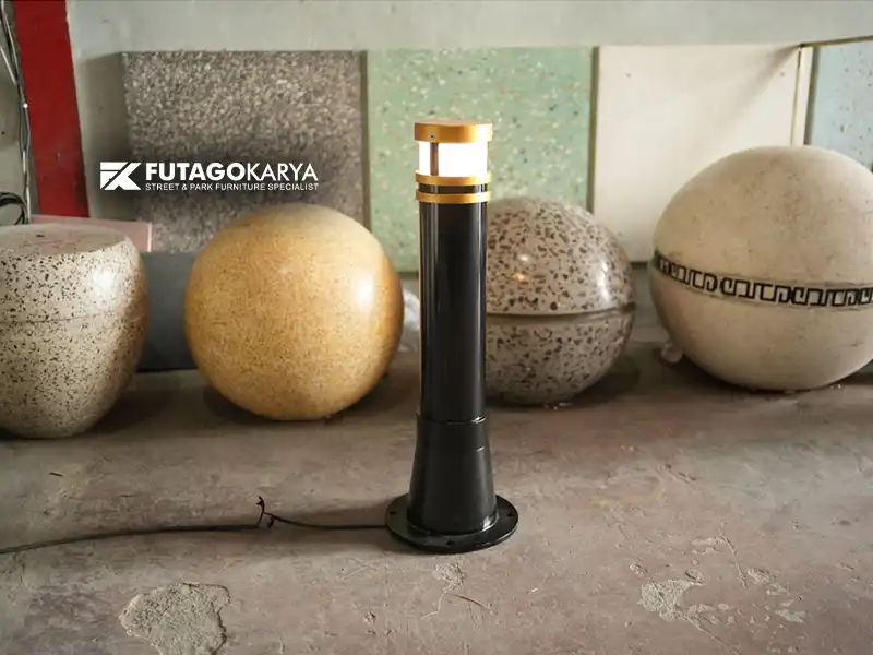 sample bollard custom sebelum produksi massal